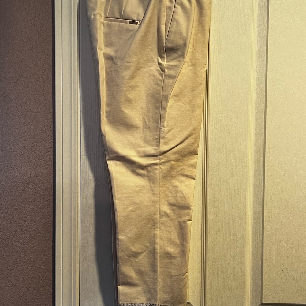 White House Black Market Cream Trousers